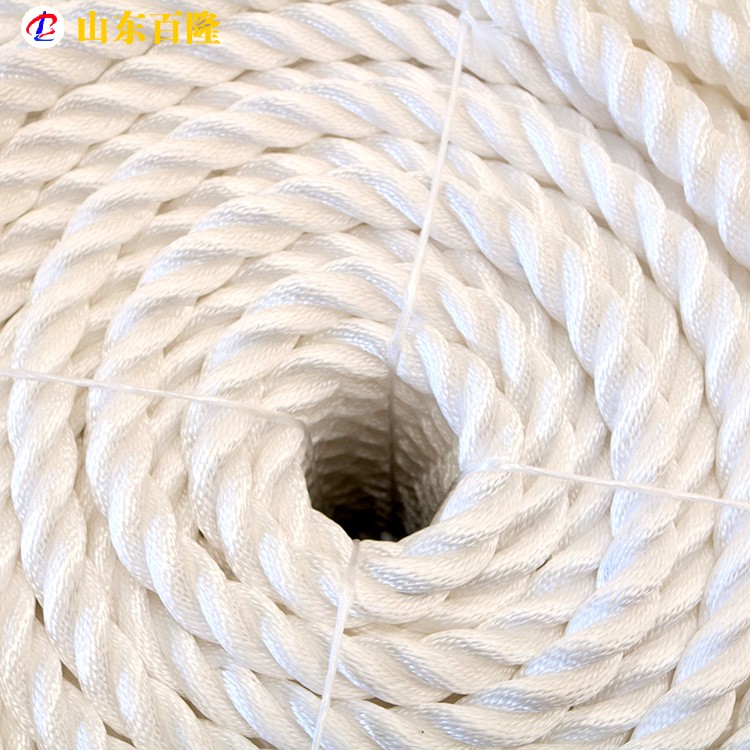 白色尼龍3股繩